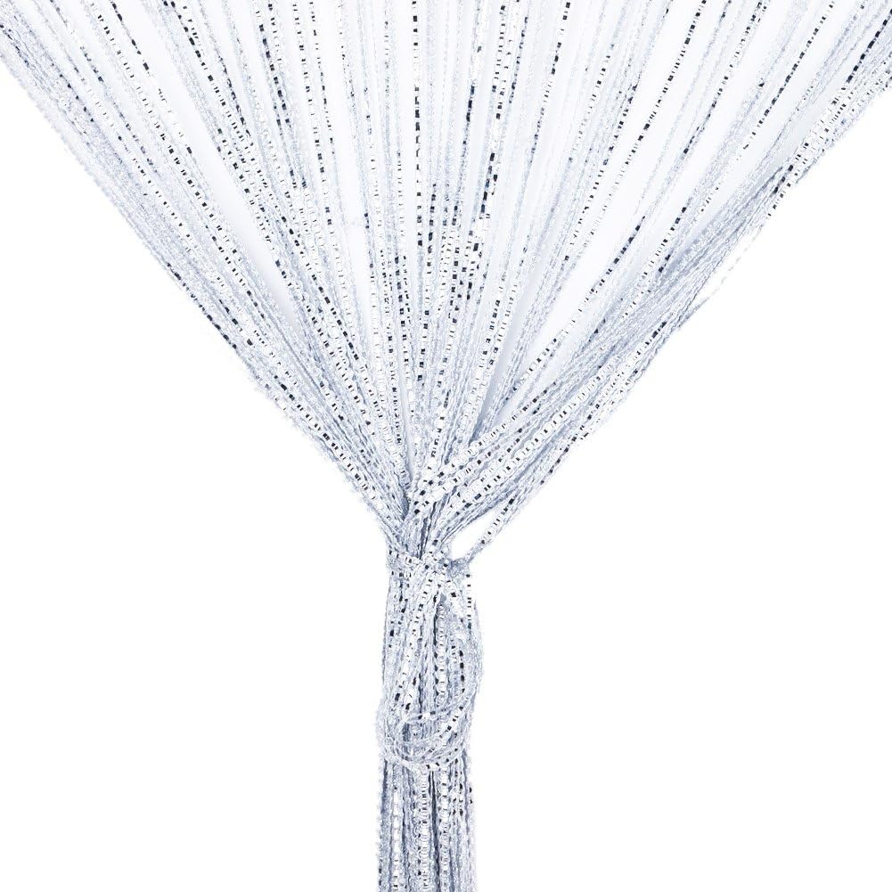 String Curtain Panel, Glitter Door Wall Window Doorways Panel Fly Screen Fringe Room…
