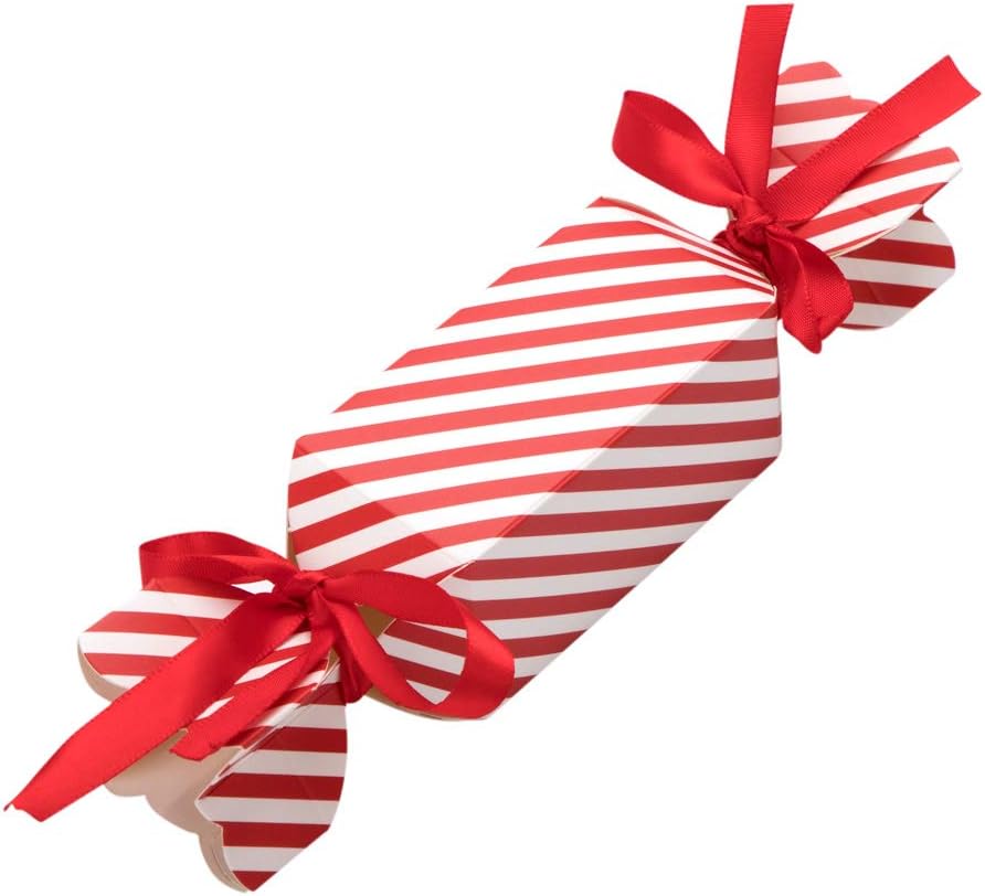 50 Pcs Candy Box Christmas Party Favor with 100 Ropes, Xmas DIY Gift Cake Boxes, Dessert…