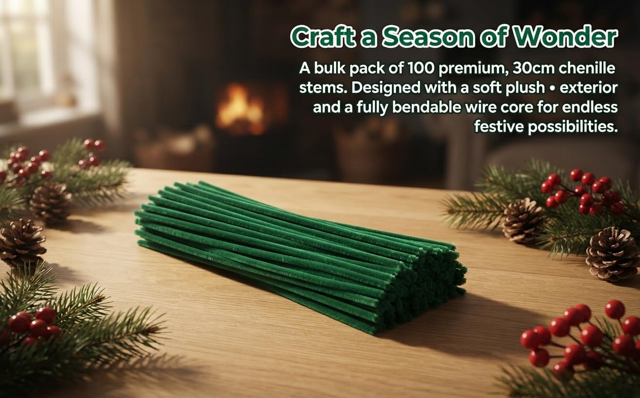 Text reads 'Catch a Season of Wonder' and 'A bulk pack of 100 premium quality incense sticks with a soft silken scallop holder and a fully bundlable extra long incense stick.' Green bundled incense sticks displayed on wooden surface with holiday decorations.